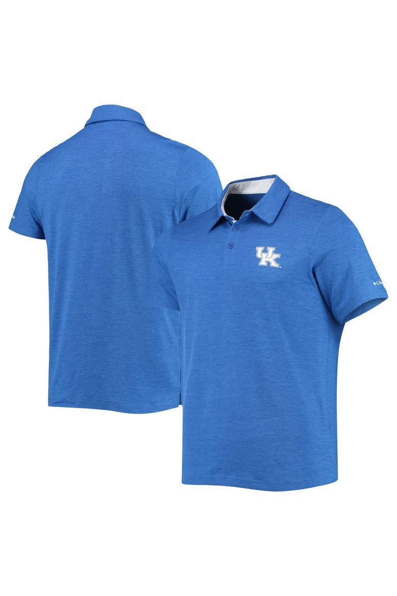 Men's Columbia Royal Kentucky Wildcats Tech Trail Omni-Shade Polo, Alternate, color, Royal