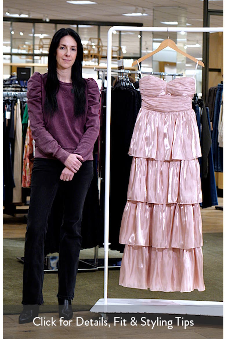 Bella Strapless Tiered Gown video