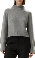 Lilysilk Ribbed Collar and Hemline Wool Cashmere Sweater