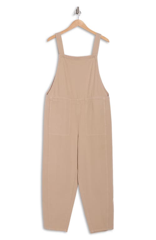Eileen Fisher Lantern Ankle Organic Cotton Overalls In Nude