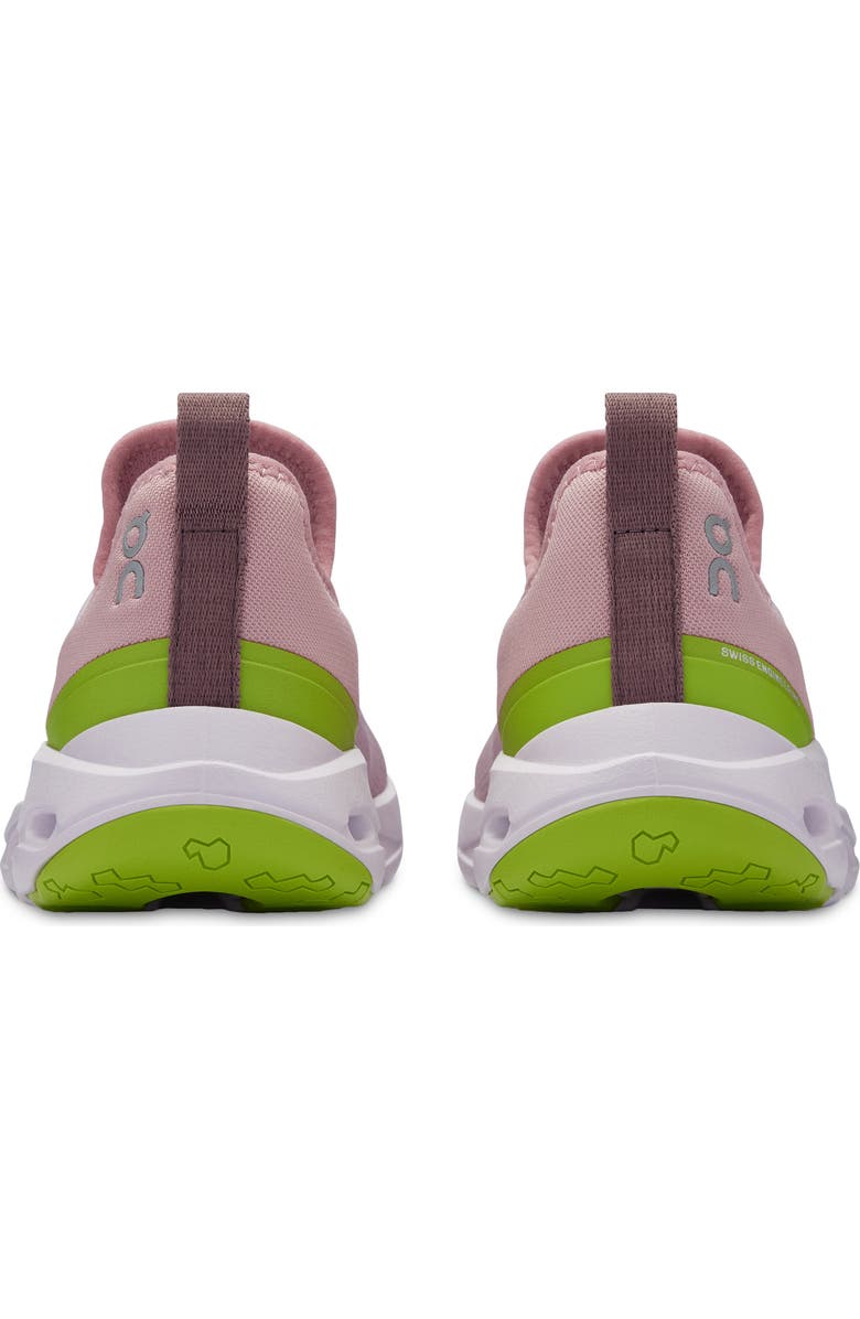 On Kids' Cloudleap Sneaker, Alternate, color, Mauve/Kiwi