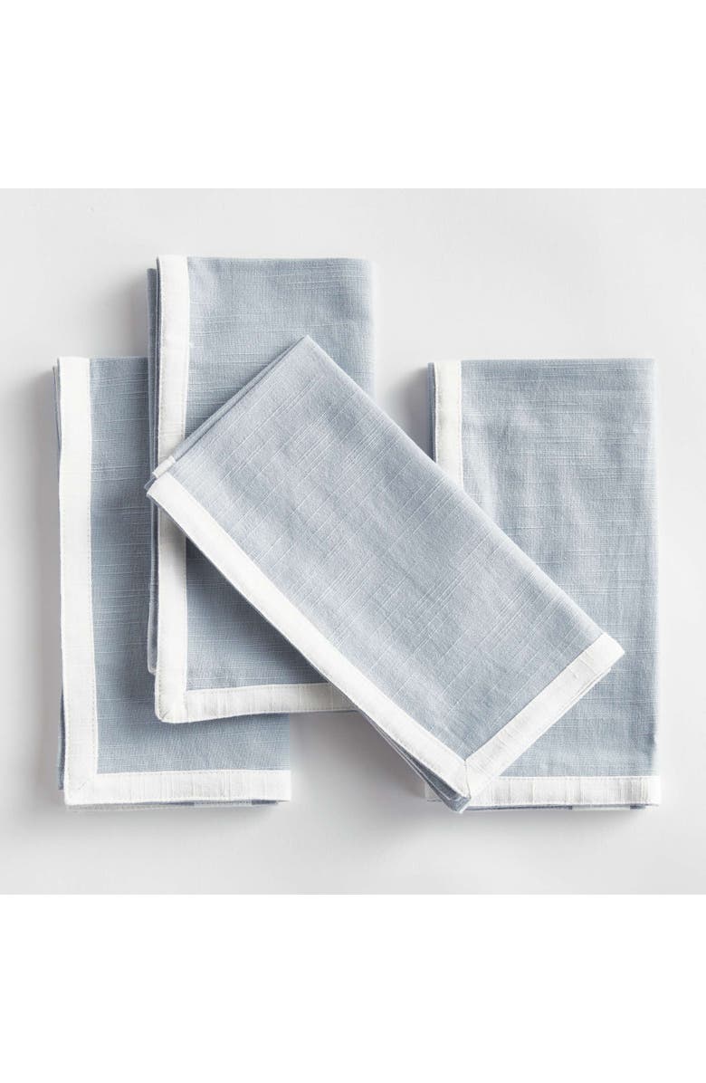 Napa Home & Garden Paige Dinner Napkins Set Of 4, Alternate, color, Blue