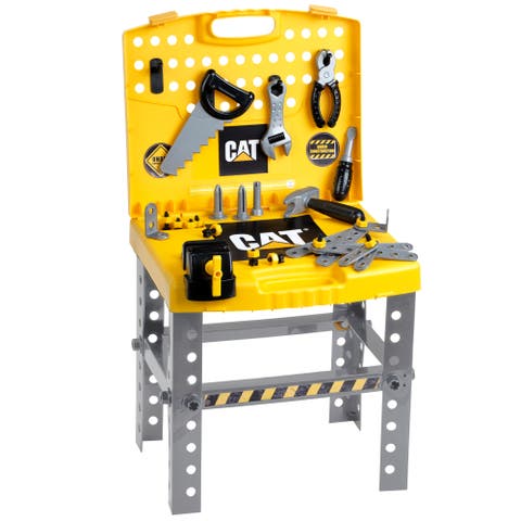 Foldable Workbench Transportable Tool Shop, Kids Play Set 3+