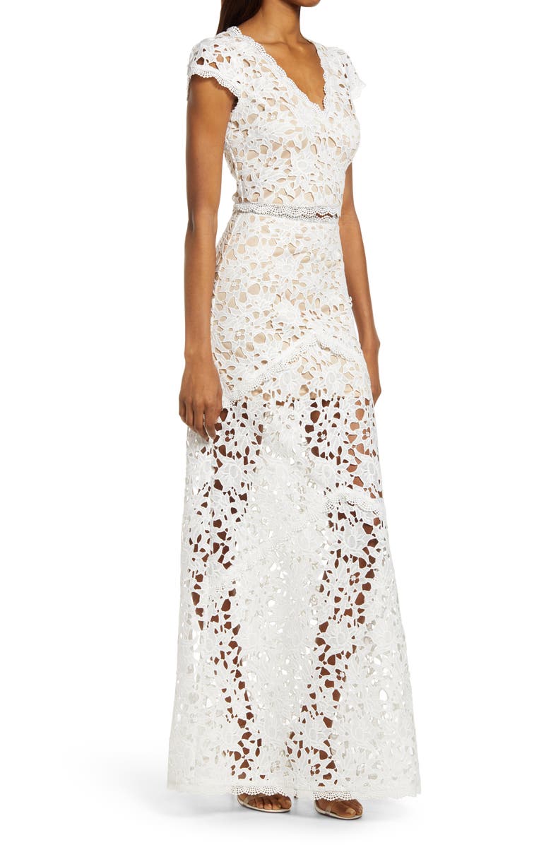 Lulus Special Moments Crochet Two Piece Dress, Alternate, color, 