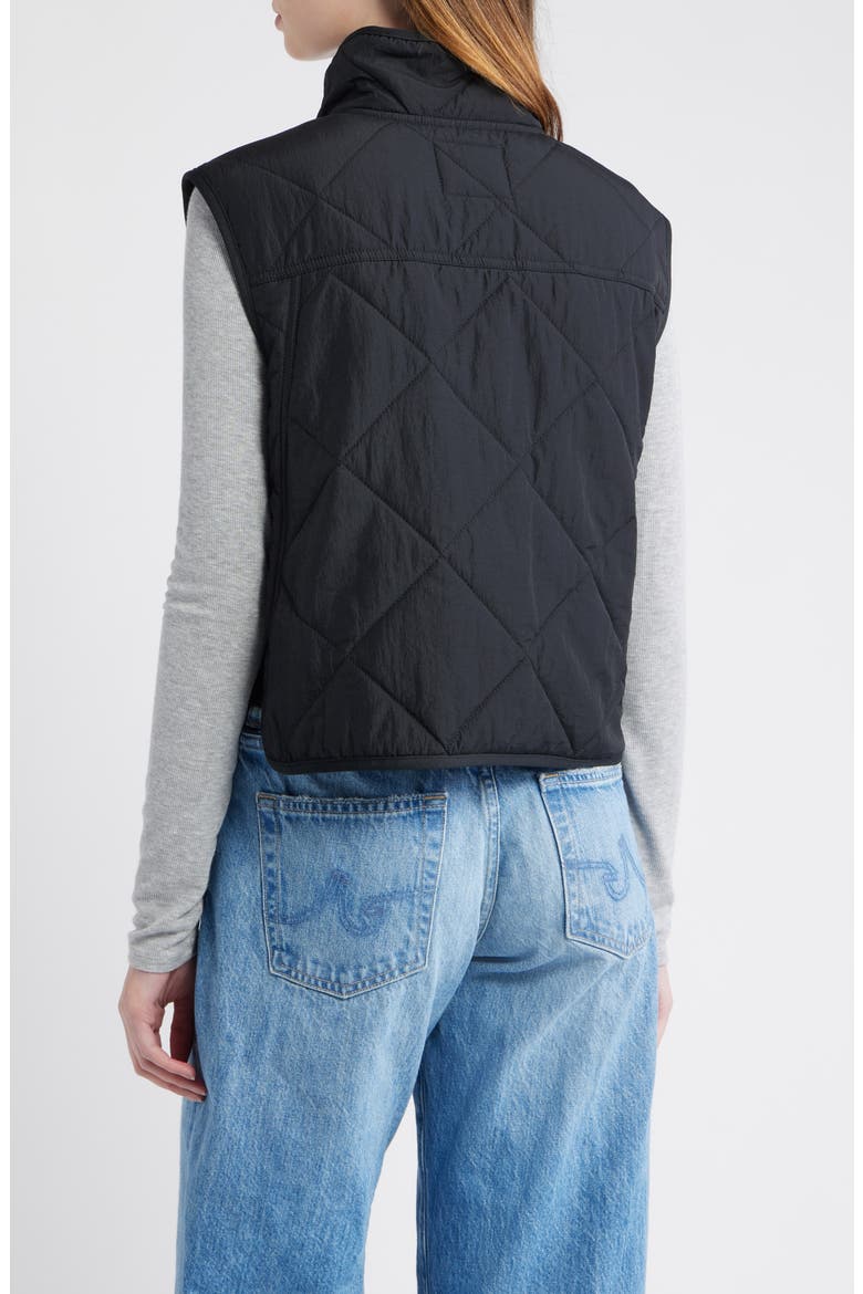 Lightweight Puffer Vest, Alternate, color, BLACK