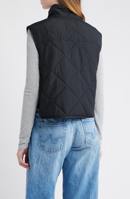 Thread & Supply Lightweight Puffer Vest In Black
