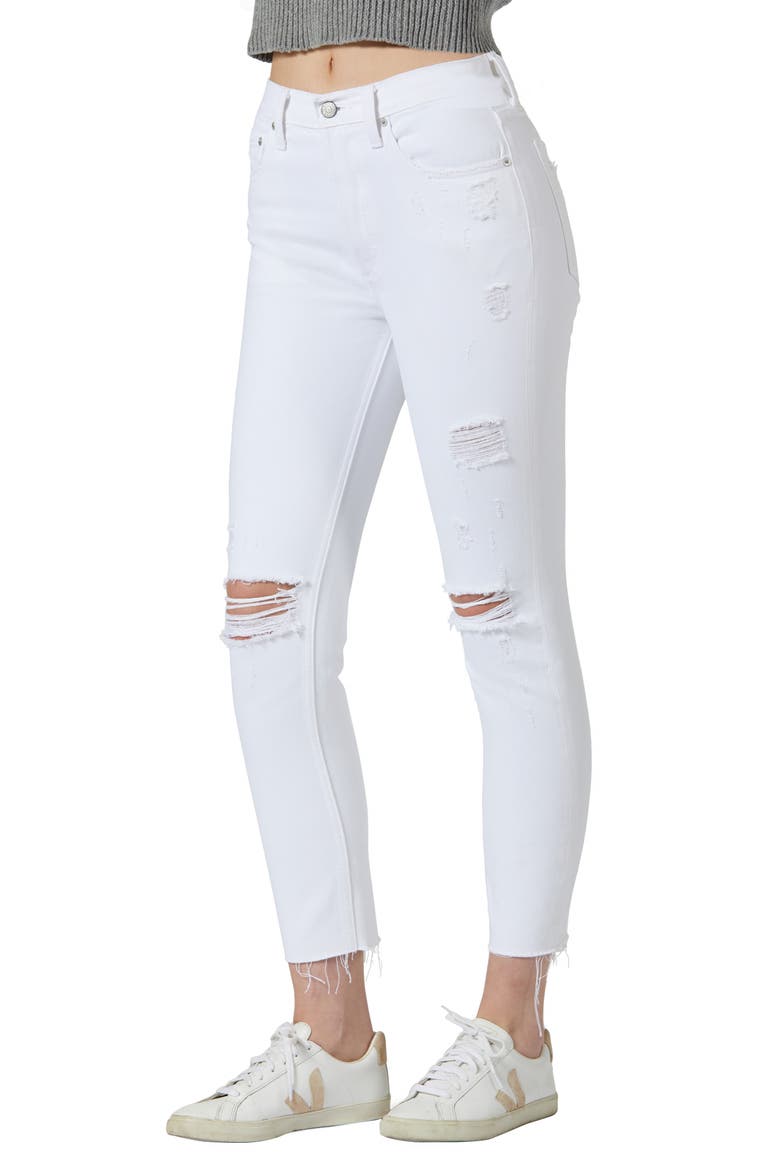 The Billy Ripped High Waist Ankle Skinny Jeans, Alternate, color, SWEET BABY JANE