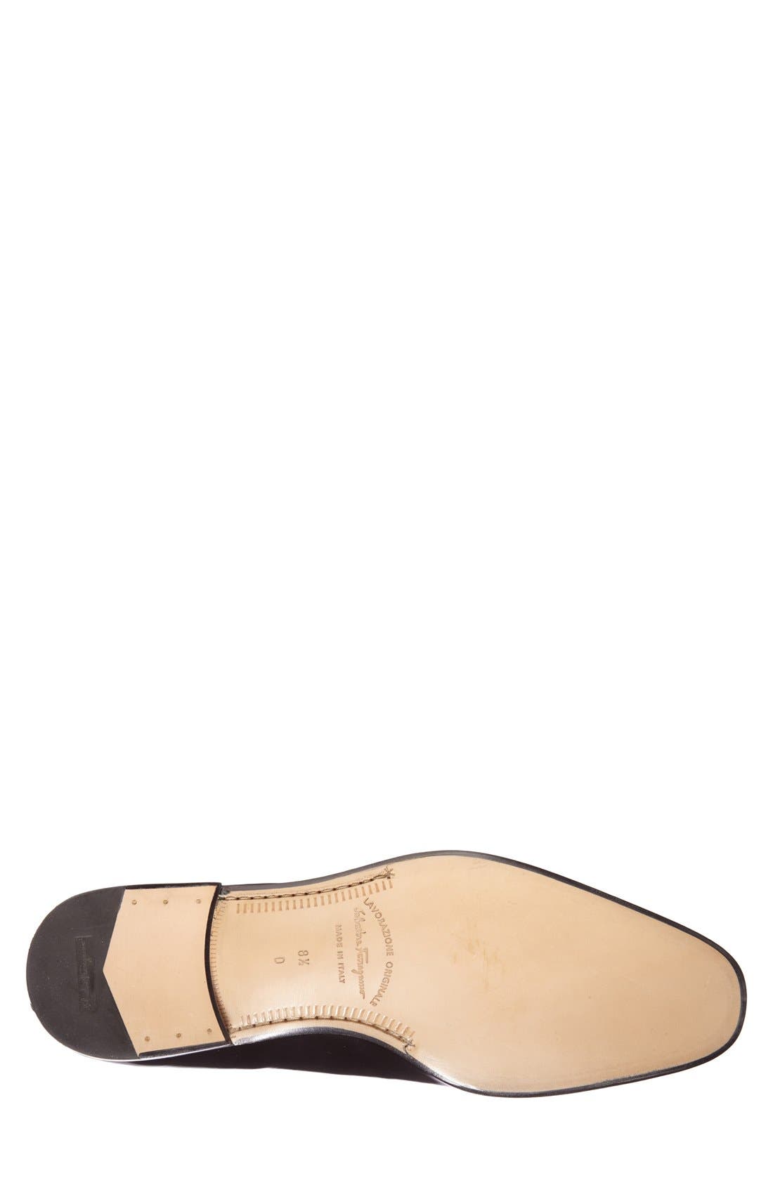 Salvatore Ferragamo 'Lanier' Oxford, Alternate, color, BLACK CALF