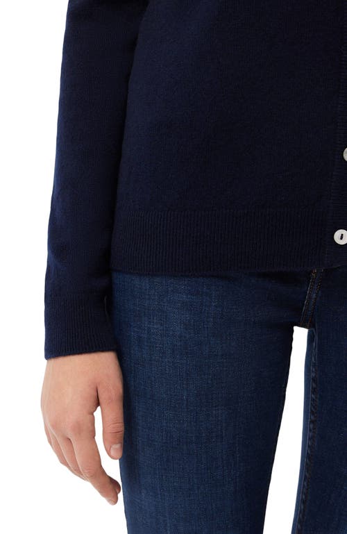 Gobi Mongolian Cashmere V-neck Cardigan In Blue