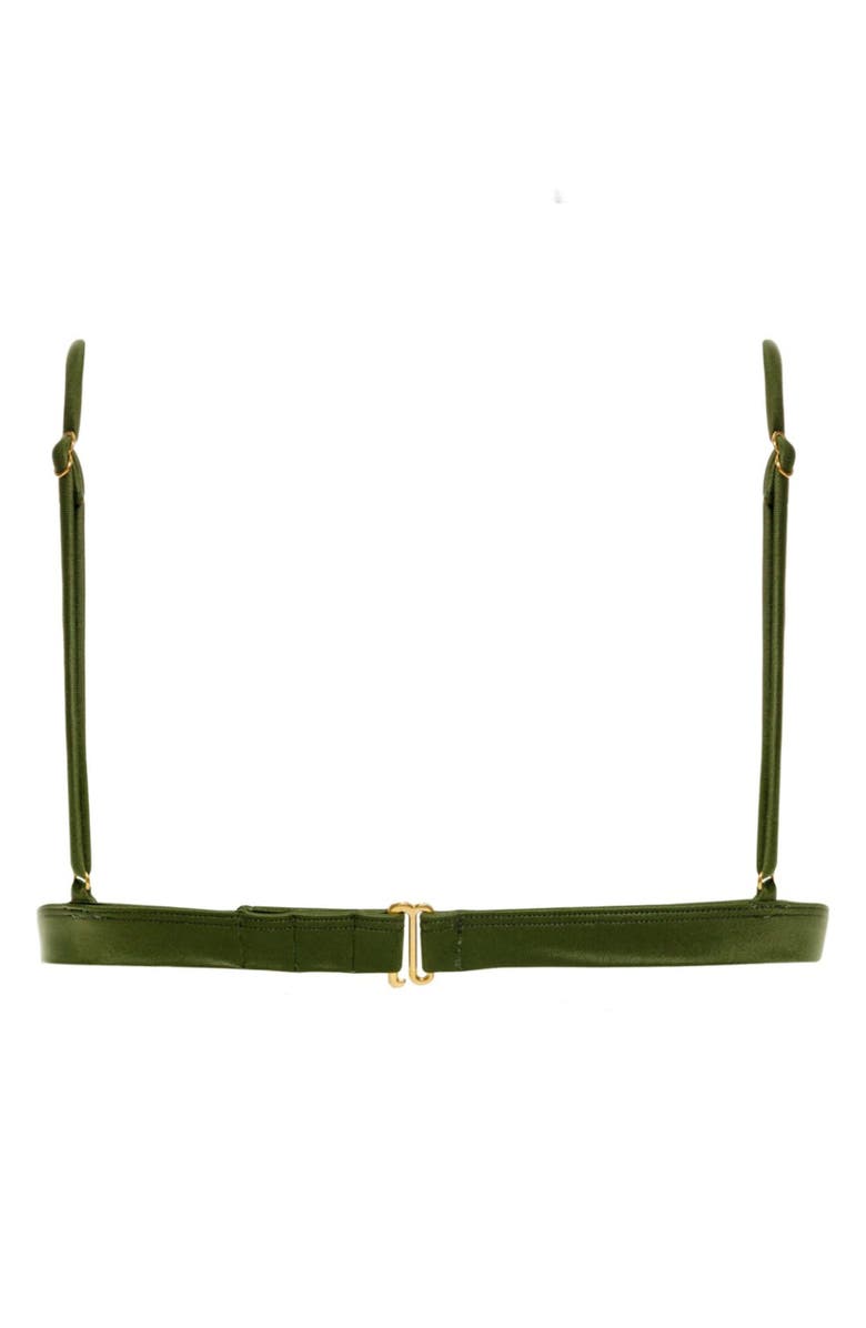 Agua Bendita Lisa Aura Bikini Top, Alternate, color, Green Multi