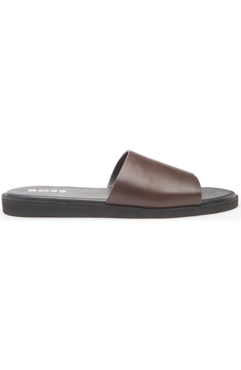BOSS Darrel Slide Sandal, Alternate, color, Dark Brown