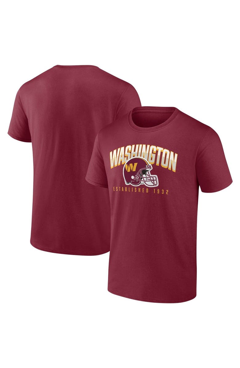 FANATICS Men's Fanatics Branded Burgundy Washington Commanders T-Shirt, Main, color,