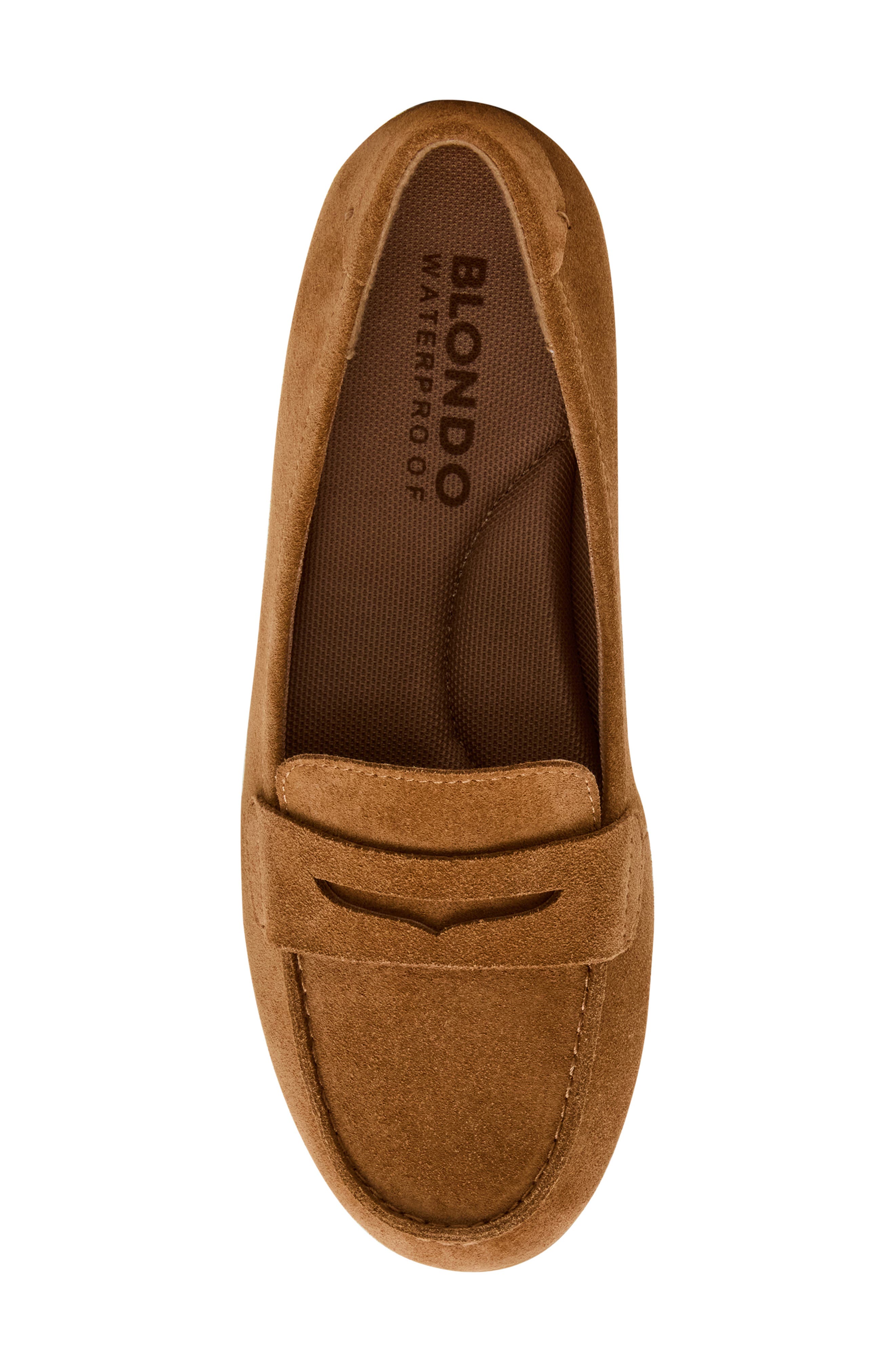 Felisha Waterproof Loafer, Alternate, color, TAN SUEDE