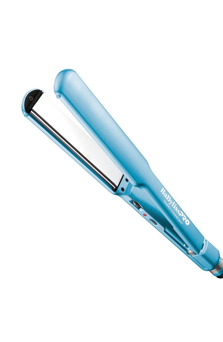 BaBylissPRO Nano Titanium 1½" Ultra-Thin Flat Iron, Main, color, Blue