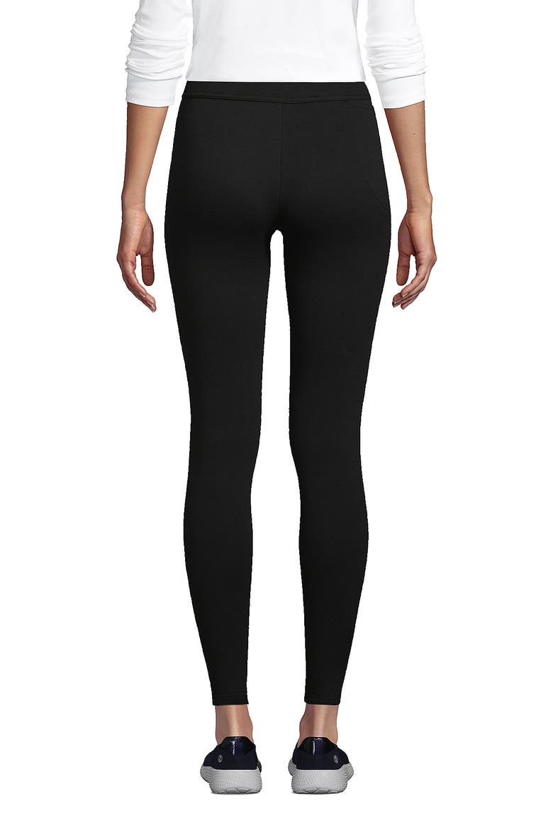 High Rise Serious Sweats Fleece Lined Pocket Leggings, Alternate, color, Black