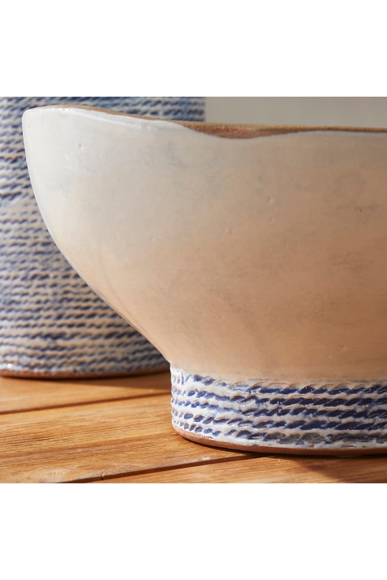 Sea Breeze Decorative Bowl, Alternate, color, White