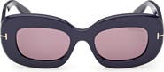 TOM FORD Islay 50mm Small Rectangular Sunglasses