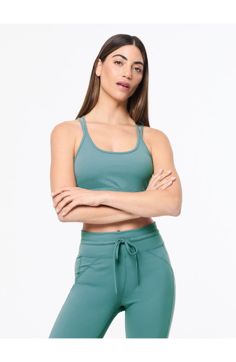Sergio Tacchini Silvia Sports Bra, Main, color, Duck Green