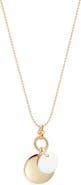 Nordstrom Demi Fine Double Orb Chain Necklace