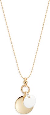 Nordstrom Demi Fine Double Orb Chain Necklace
