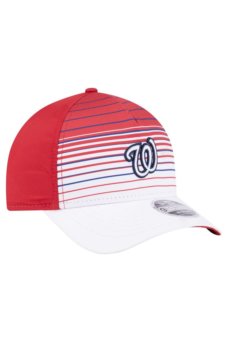 Men's New Era  Red Washington Nationals Gradient 9FORTY M-Crown Adjustable Hat, Alternate, color, Red