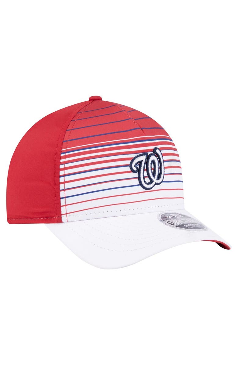 New Era Men's New Era  Red Washington Nationals Gradient 9FORTY M-Crown Adjustable Hat, Alternate, color, Red
