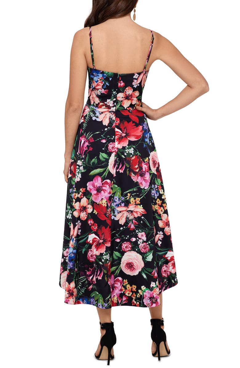 Xscape Evenings Xscape Floral High/Low Cocktail Dress, Alternate, color, Multi