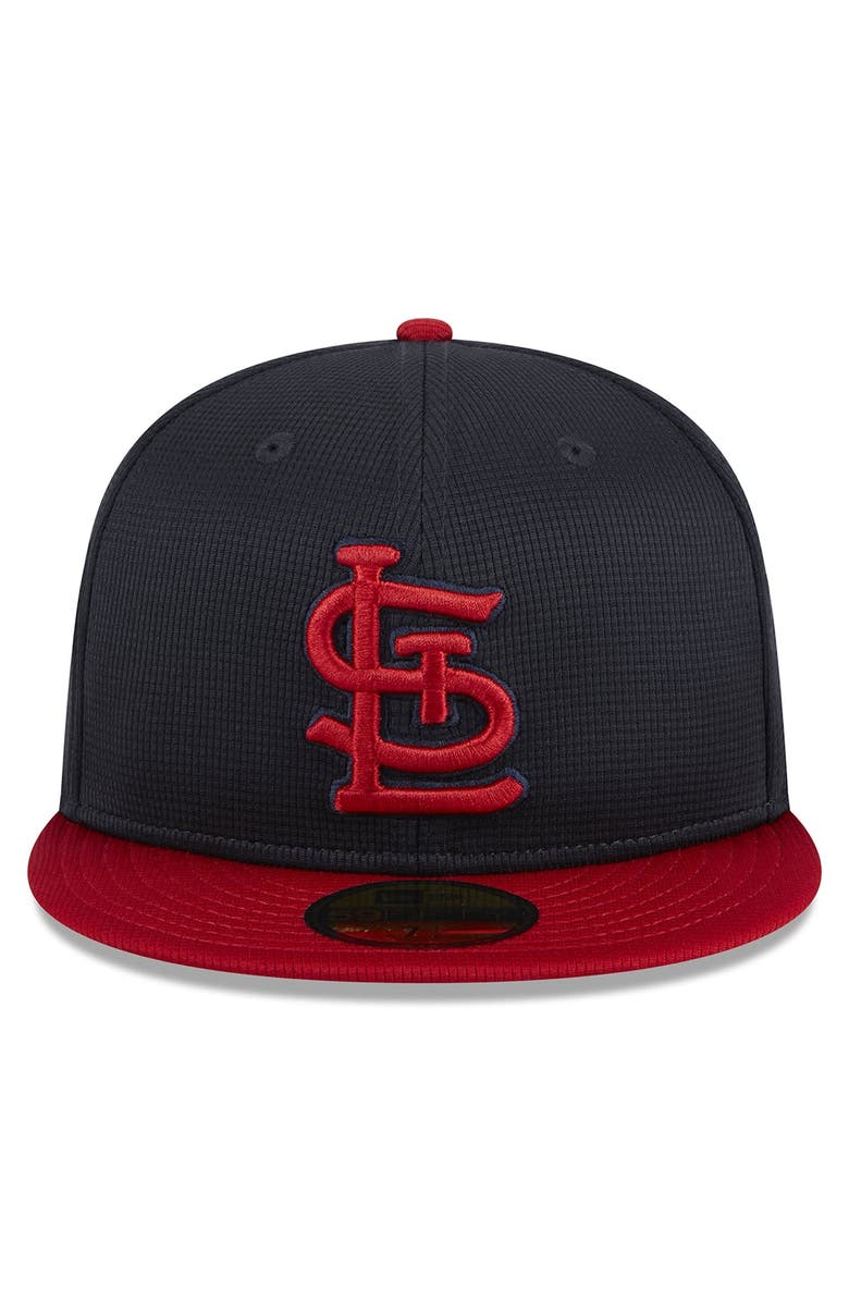 New Era Men's New Era Navy St. Louis Cardinals 2024 Batting Practice 59FIFTY Fitted Hat, Alternate, color, Navy