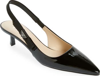 【関税込み】prada LOGO PATENT PUMPS Prada Logo Patent Slingback Pump (Women) | Nordstrom