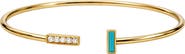 ARGENTO VIVO Faux Turquoise Open Cuff Bracelet