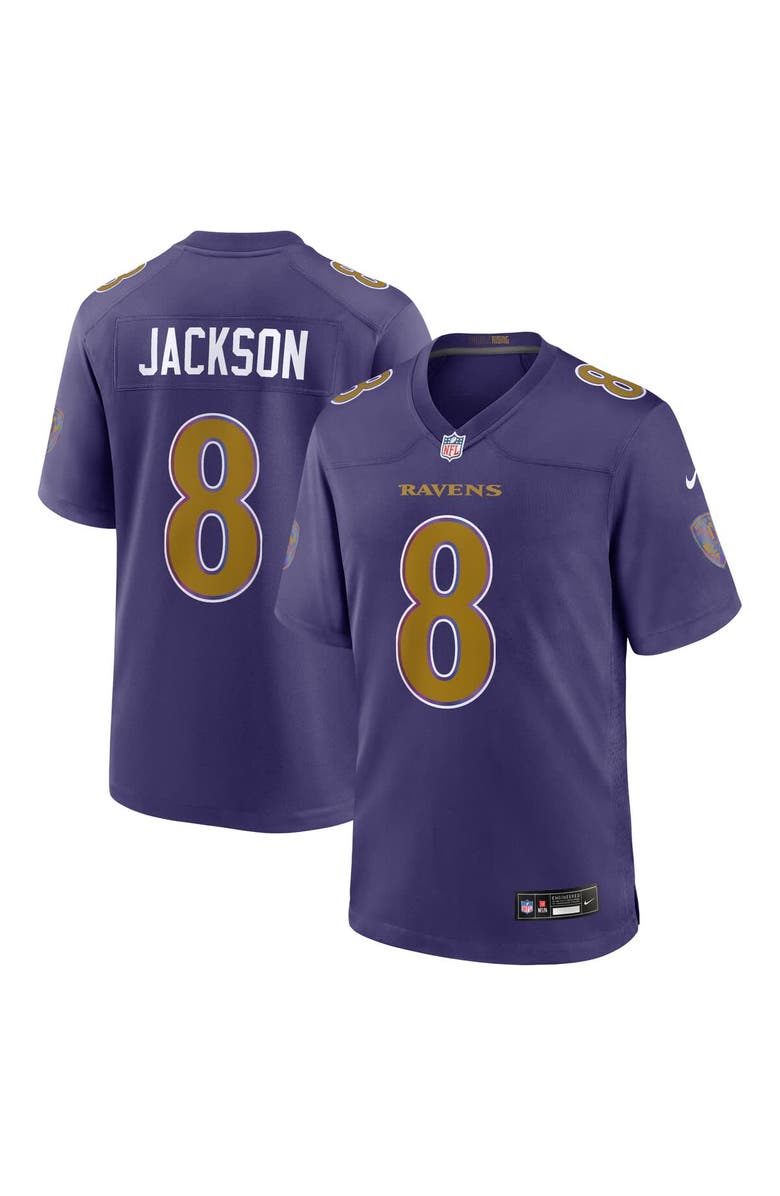 Nike Men's Nike Lamar Jackson Purple Baltimore Ravens Alternate Game Jersey, Main, color, Purple