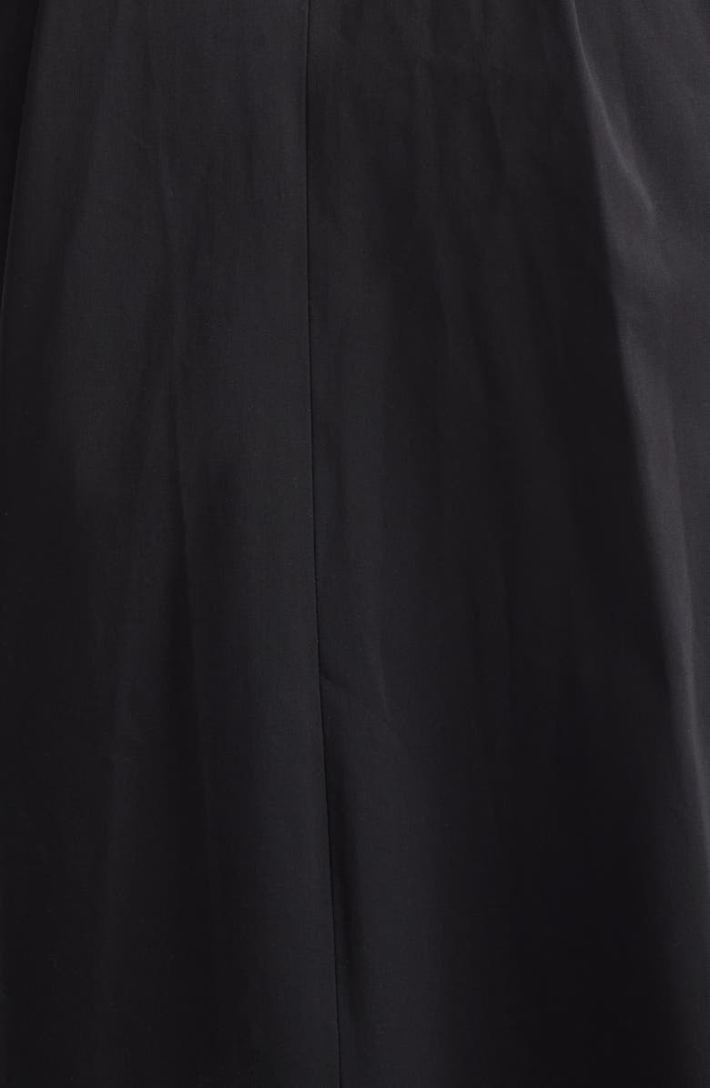 TOTEME Bishop Sleeve Cotton Dress, Alternate, color, Black