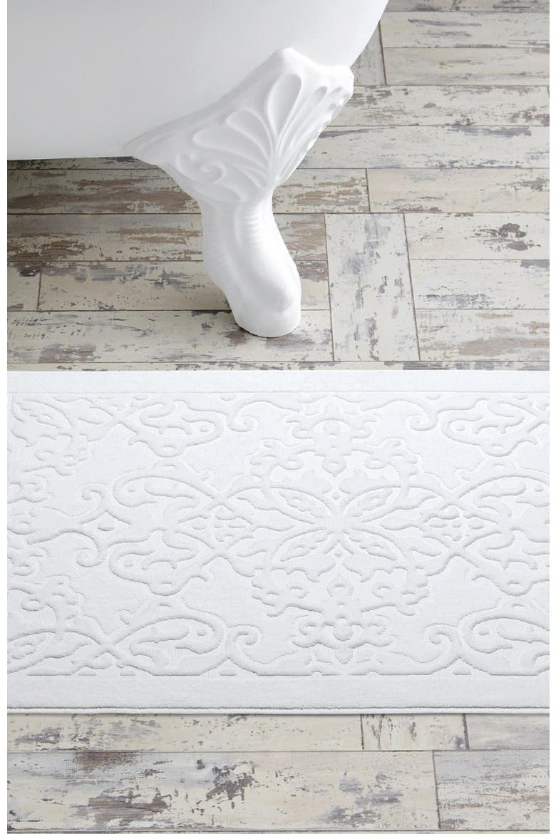 Thira Bath mat, Alternate, color, White