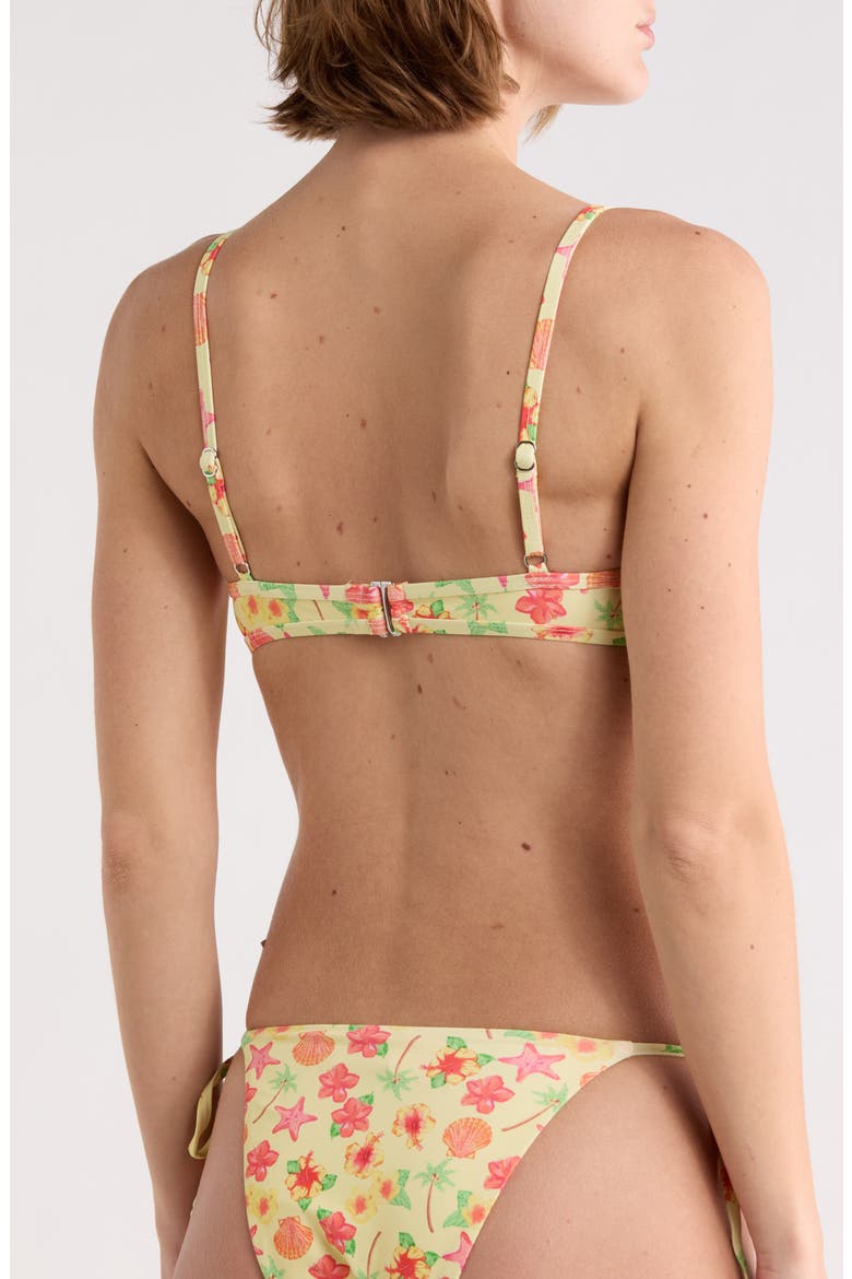 West Coast Underwire Bikini Top, Alternate, color, SUNSHINE HIBISCUS