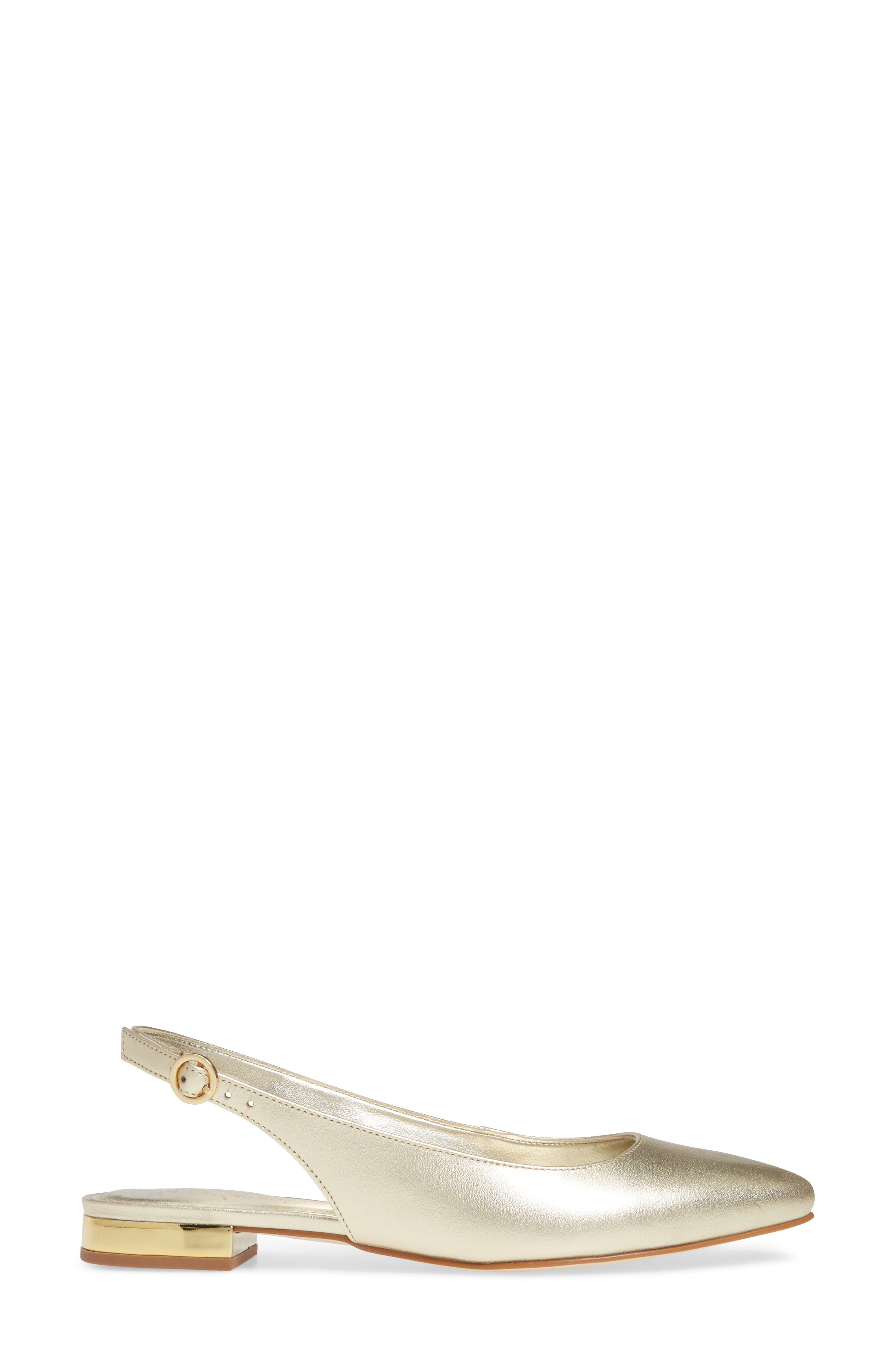Lilly Pulitzer<sup>®</sup> Ella Metallic Slingback Flat, Alternate, color, 