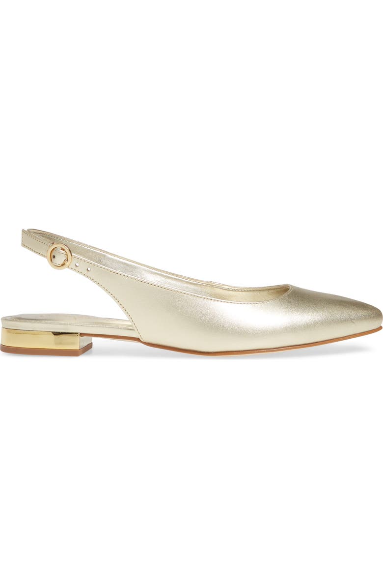 Lilly Pulitzer<sup>®</sup> Ella Metallic Slingback Flat, Alternate, color,