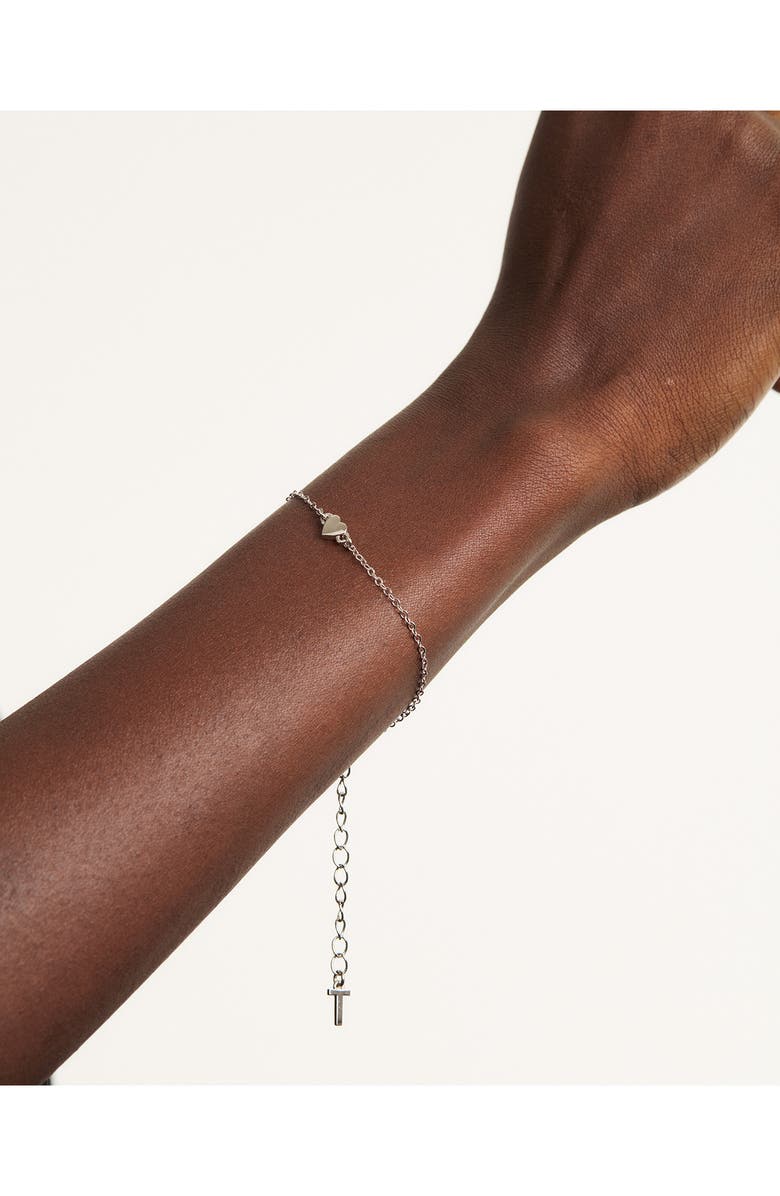 Ted Baker London Harsaa Tiny Heart Bracelet, Alternate, color, Silver Tone