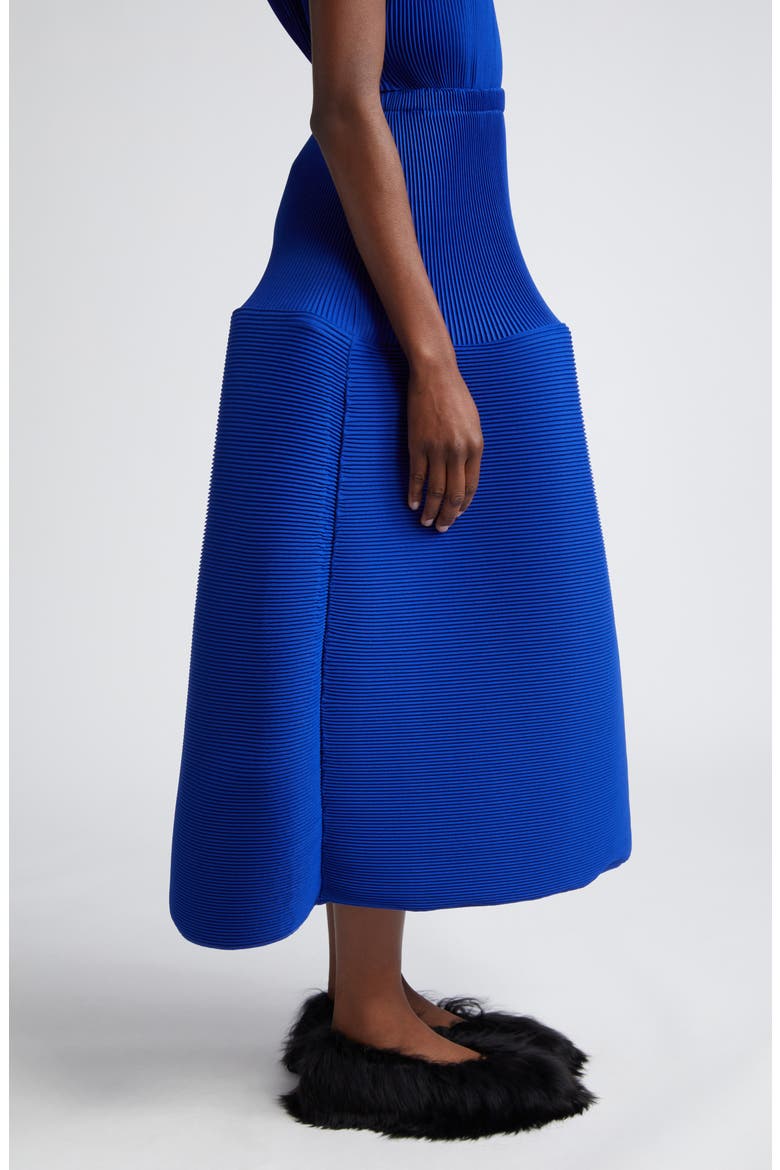Ripple Pleated A-Line Skirt, Alternate, color, BLUE RIPPLE