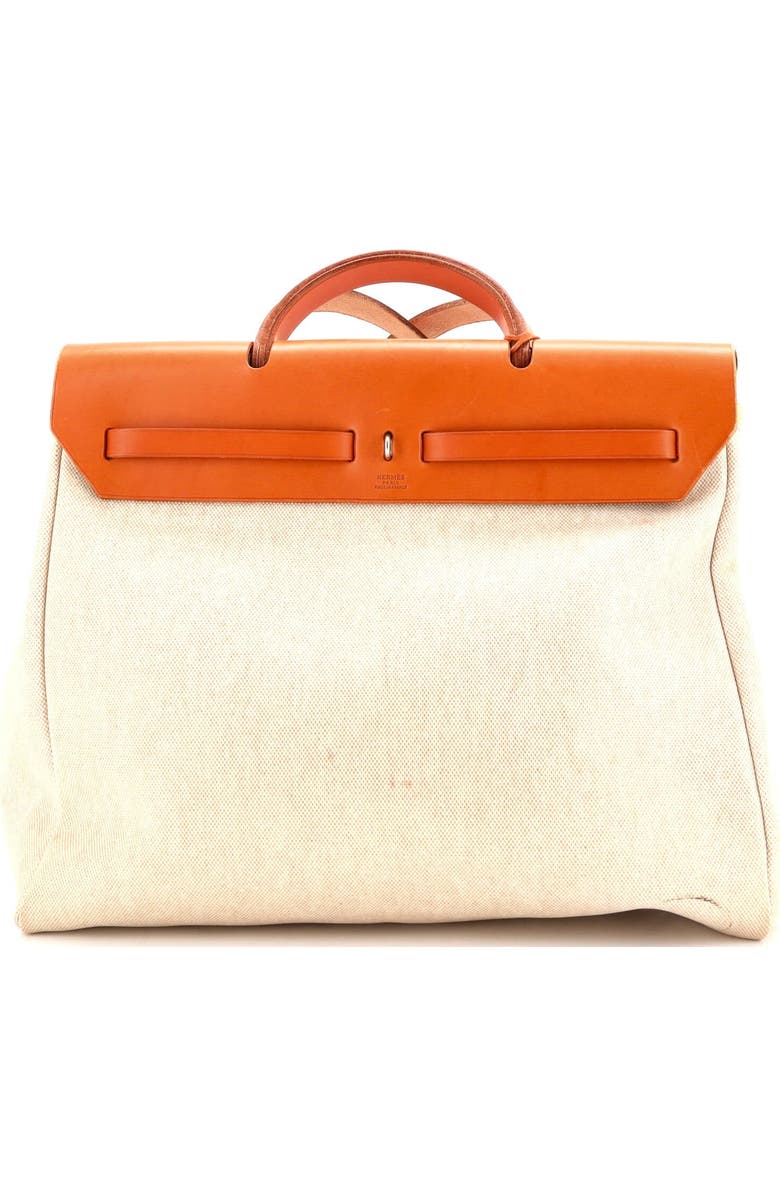 Pre-Owned Hermes Herbag Toile and Leather MM, Alternate, color,