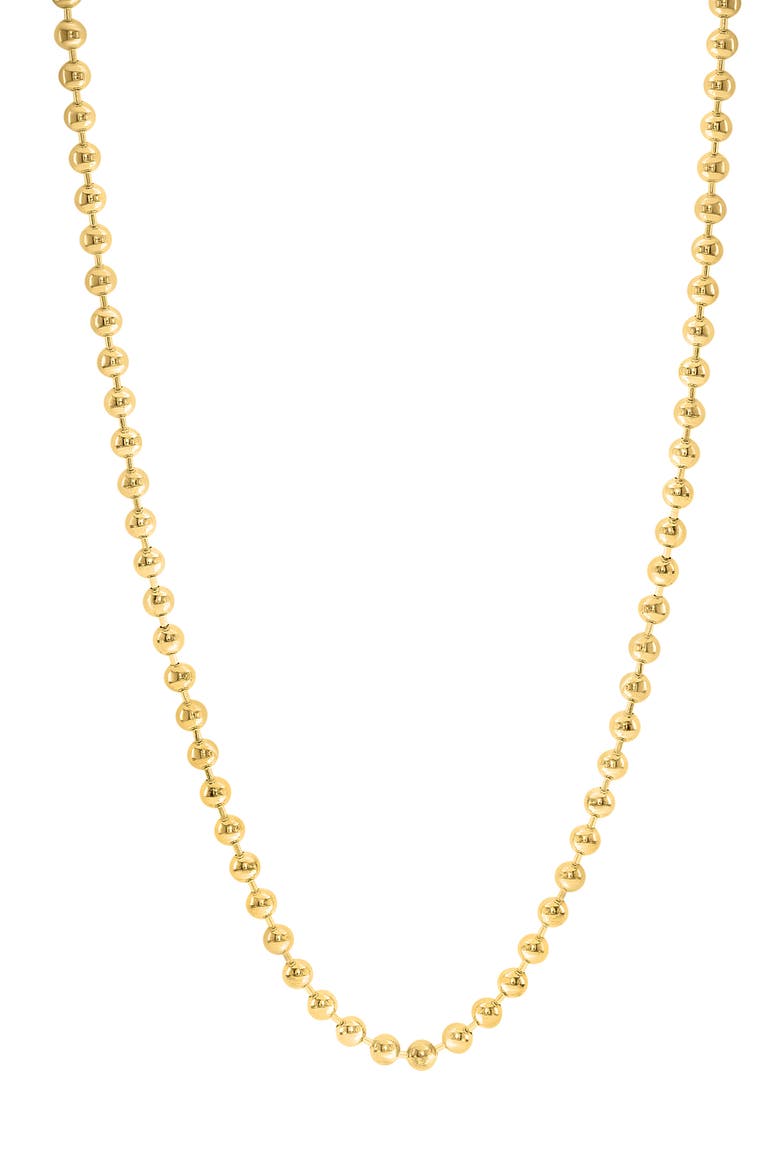 Ball Chain Necklace, Main, color, GOLD