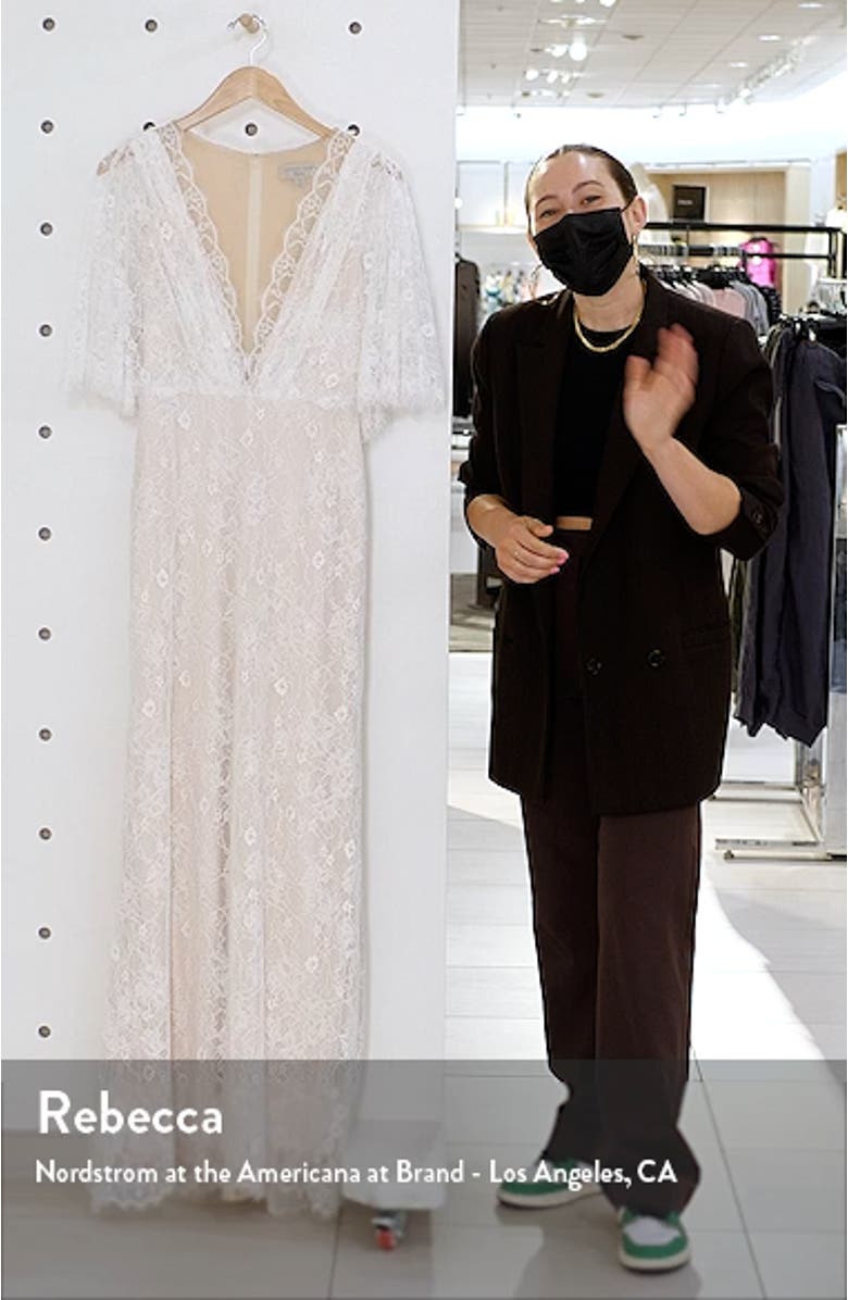 Capelet Lace Wedding Dress, sales video thumbnail