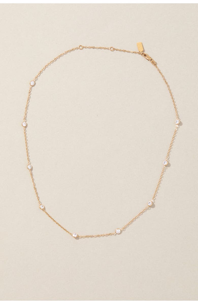 Set & Stones Faye Necklace, Alternate, color, Gold