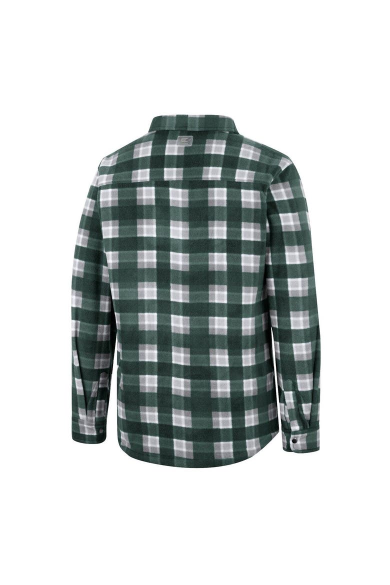 Men's Colosseum Green NDSU Bison Ellis Full-Snap Jacket, Alternate, color, Green