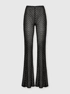 Missoni Flared Trousers In Lamé Viscose With Raschel Workmanship