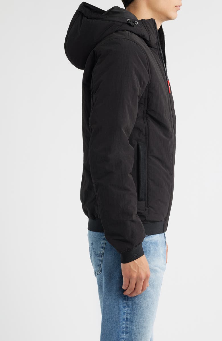 Hunter Horley Hooded Water Resistant Ripstop Jacket, Alternate, color, Black