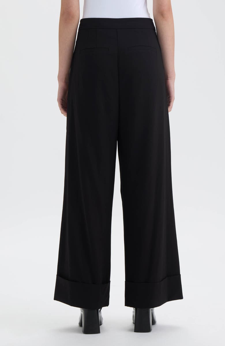 NVLT Cuffed Wide Leg Pants, Alternate, color, Black