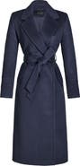 SENTALER Alpaca & Wool Wrap Coat