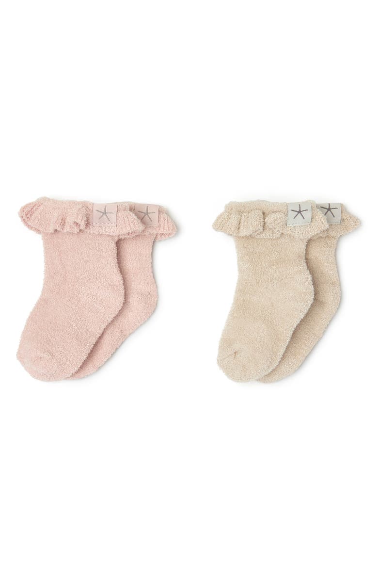 Barefoot Dreams<sup>®</sup> Butterfly Sock Set, Main, color, Stone-Dusty Rose