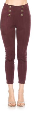 Alexia Admor Feyja Faux Suede Leggings