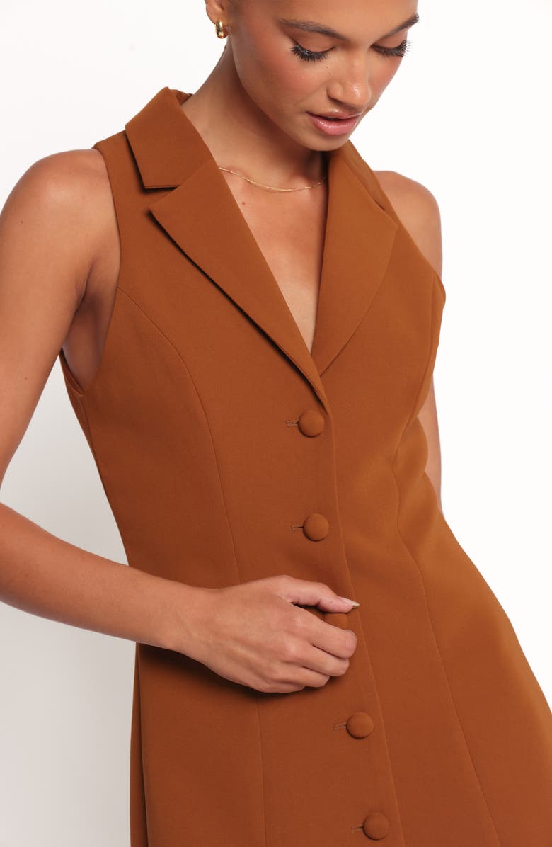 Petal & Pup Barrett Blazer Minidress, Alternate, color, Brown